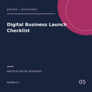 Digital Business Launch Checklist cover