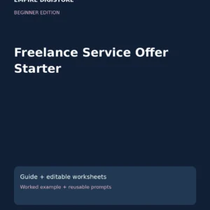 Freelance Service Offer Starter cover