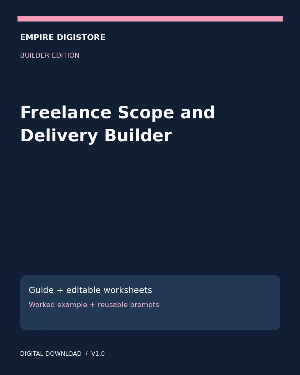 Freelance Scope and Delivery Builder cover