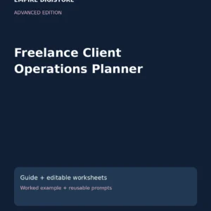 Freelance Client Operations Planner cover
