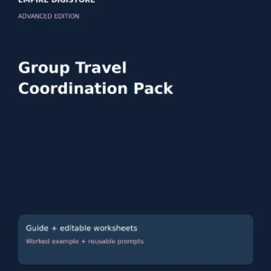 Group Travel Coordination Pack cover
