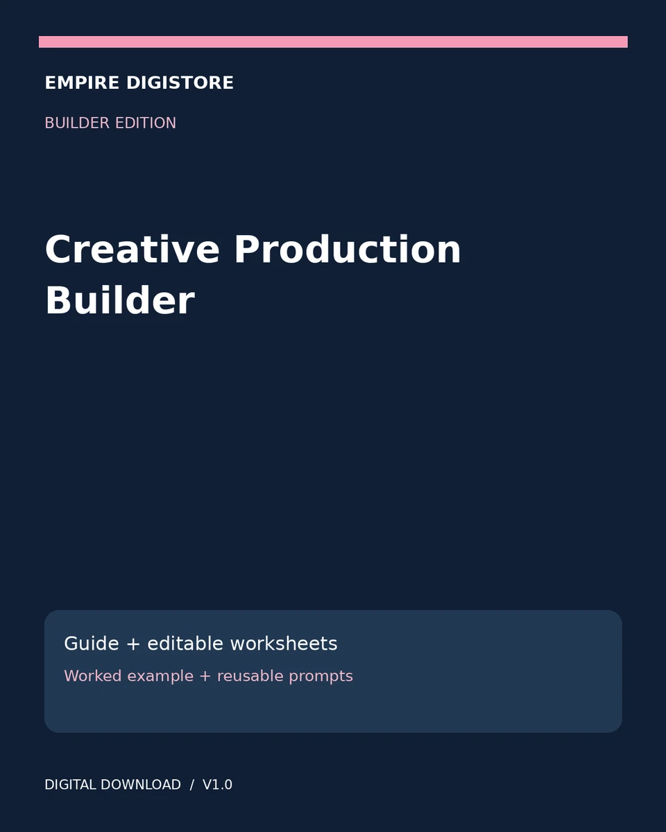 Creative Production Builder cover