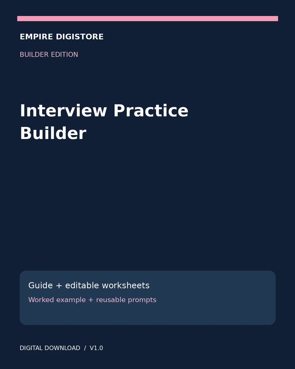 Interview Practice Builder cover