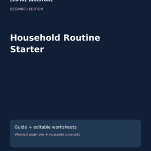 Household Routine Starter cover