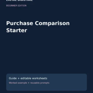 Purchase Comparison Starter cover