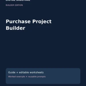 Purchase Project Builder cover