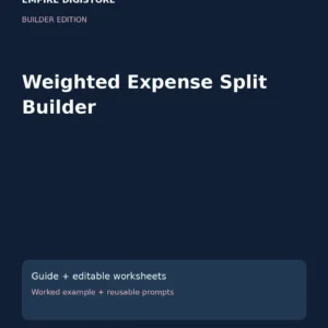 Weighted Expense Split Builder cover