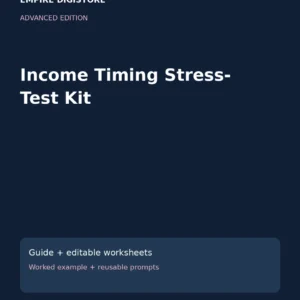 Income Timing Stress-Test Kit cover