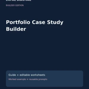 Portfolio Case Study Builder cover