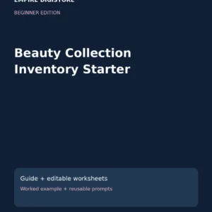 Beauty Collection Inventory Starter cover