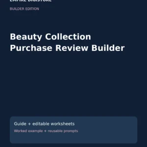 Beauty Collection Purchase Review Builder cover