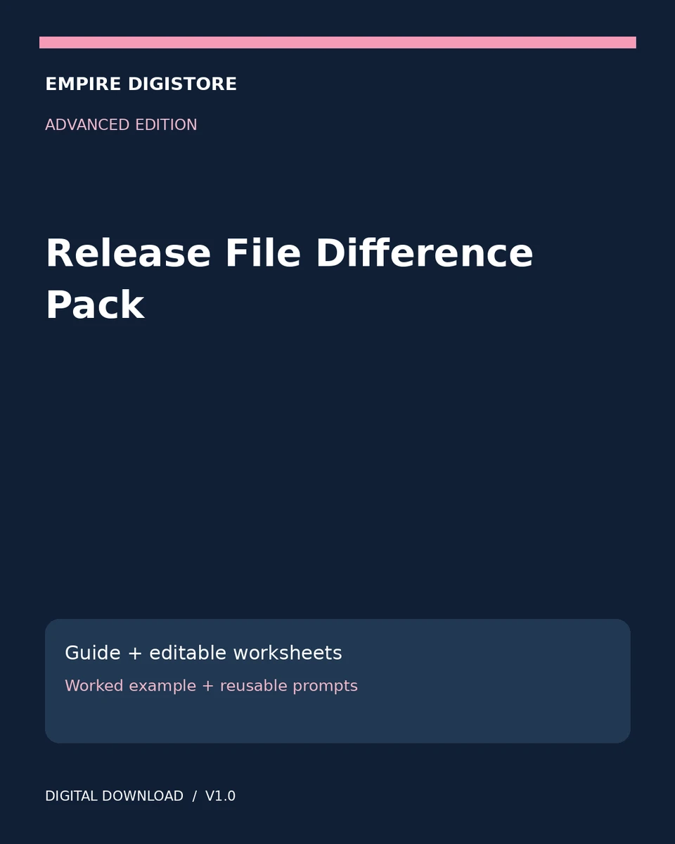 Release File Difference Pack cover