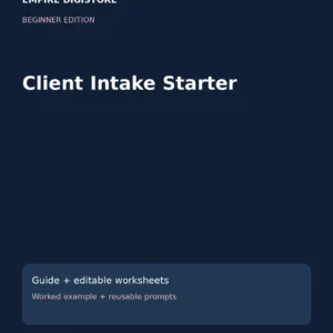 Client Intake Starter cover