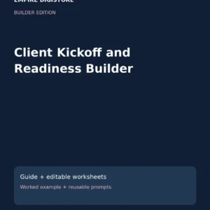 Client Kickoff and Readiness Builder cover