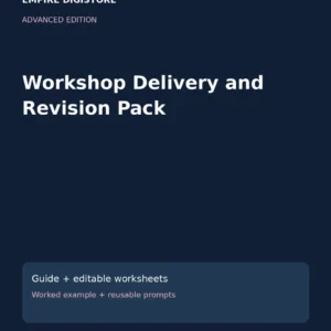 Workshop Delivery and Revision Pack cover