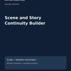 Scene and Story Continuity Builder cover