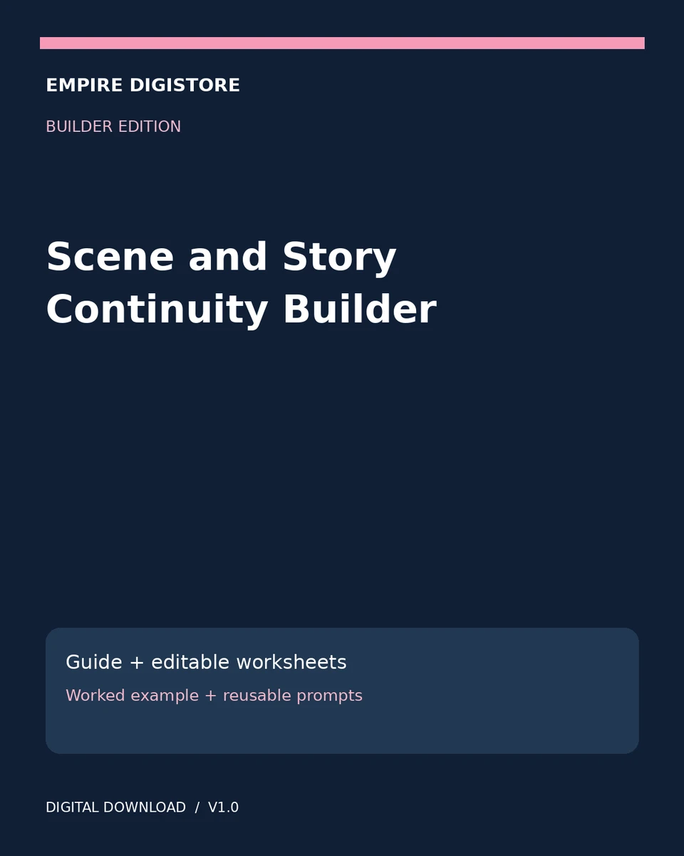 Scene and Story Continuity Builder cover