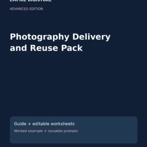 Photography Delivery and Reuse Pack cover