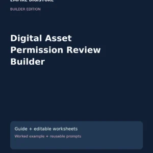 Digital Asset Permission Review Builder cover