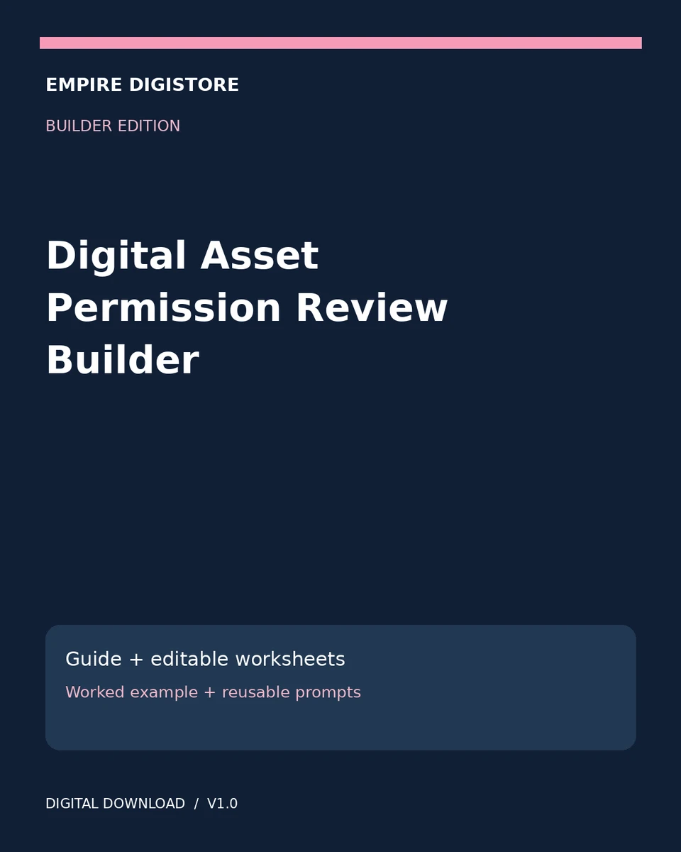 Digital Asset Permission Review Builder cover
