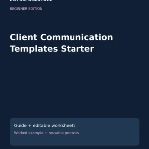 Client Communication Templates Starter cover