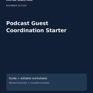 Podcast Guest Coordination Starter cover