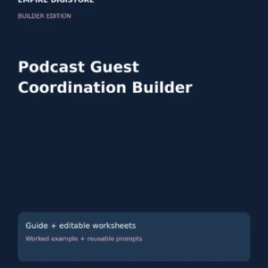 Podcast Guest Coordination Builder cover