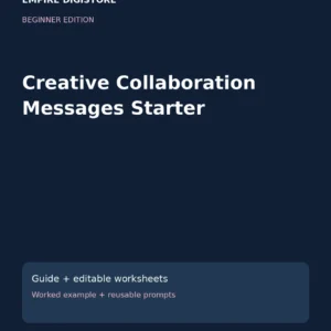 Creative Collaboration Messages Starter cover