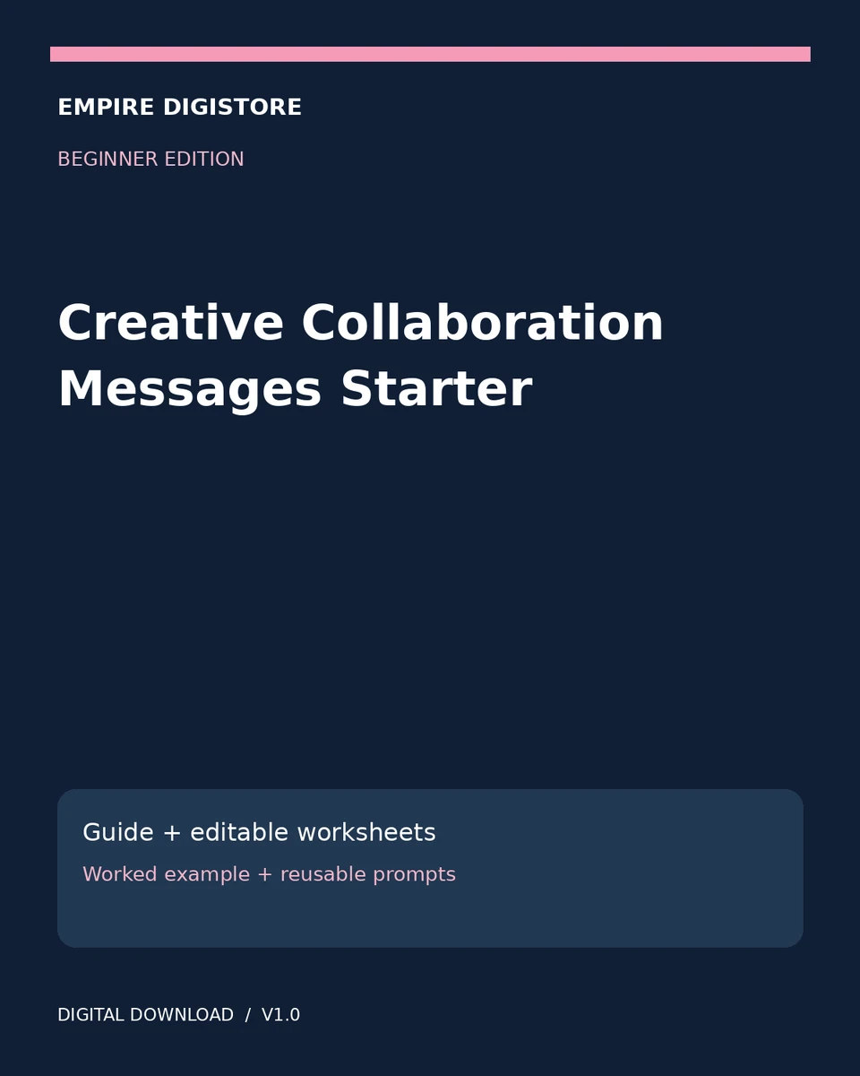 Creative Collaboration Messages Starter cover