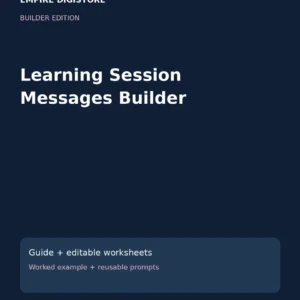 Learning Session Messages Builder cover