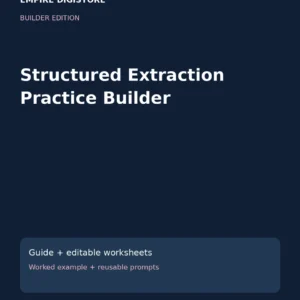 Structured Extraction Practice Builder cover