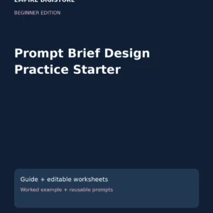 Prompt Brief Design Practice Starter cover