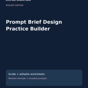 Prompt Brief Design Practice Builder cover