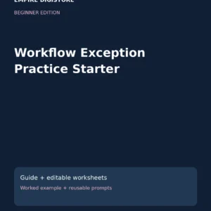 Workflow Exception Practice Starter cover