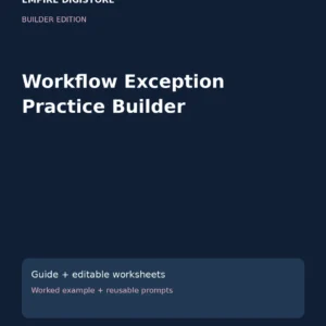 Workflow Exception Practice Builder cover