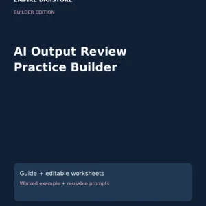 AI Output Review Practice Builder cover