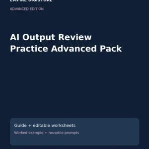 AI Output Review Practice Advanced Pack cover