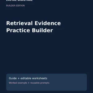 Retrieval Evidence Practice Builder cover