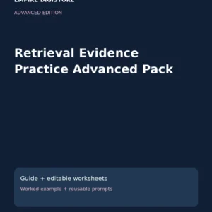 Retrieval Evidence Practice Advanced Pack cover