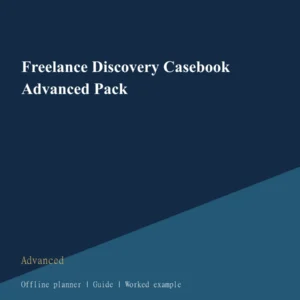 Freelance Discovery Casebook Advanced Pack cover