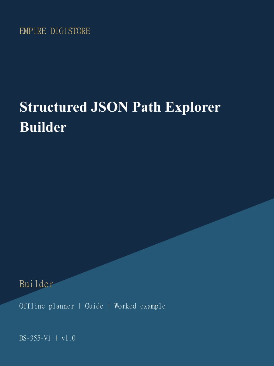 Structured JSON Path Explorer Builder cover