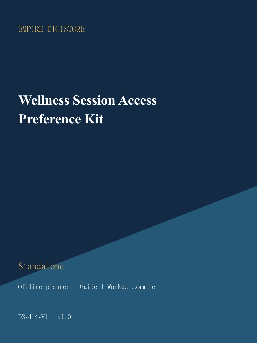 Wellness Session Access Preference Kit cover